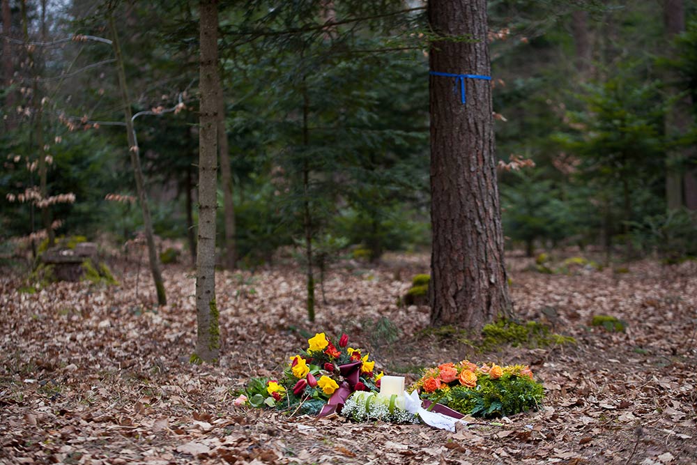 funeral in the woods